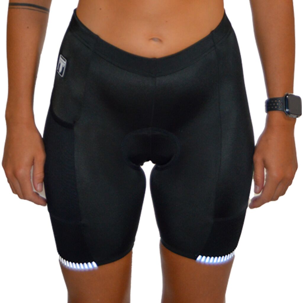 TriTiTan cycling shorts with reflective powerband and one side pocket female - Afbeelding 2