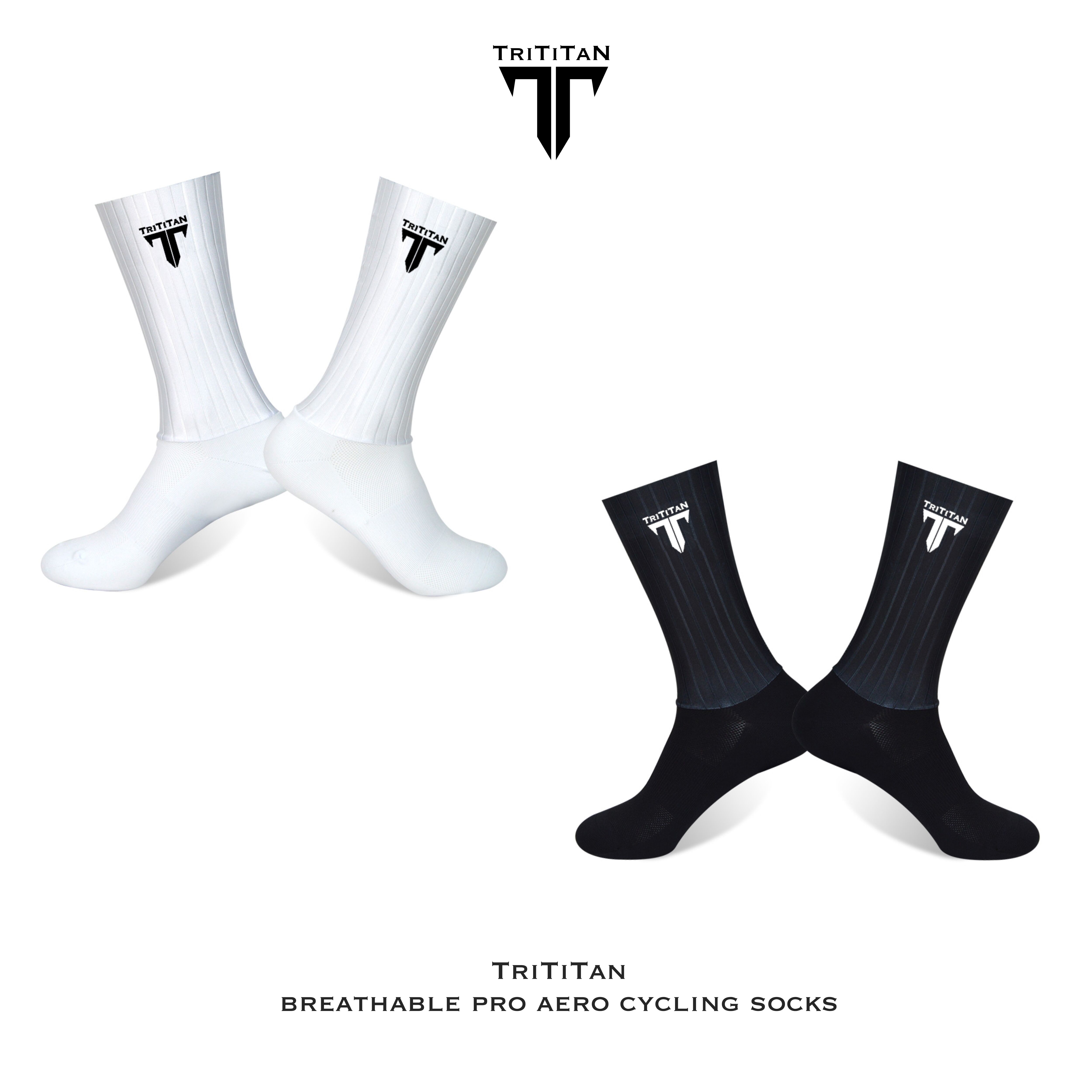 TriTiTan professional breathable aero cycling socks