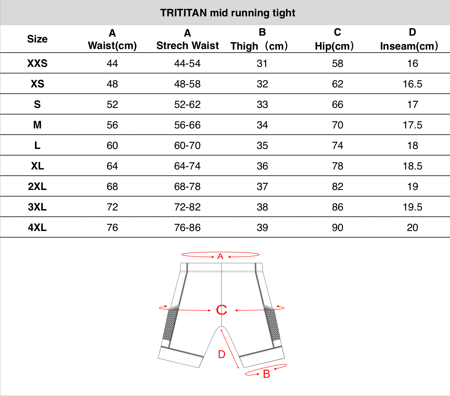 Crescendo mid running tight with reflective powerband - Afbeelding 5