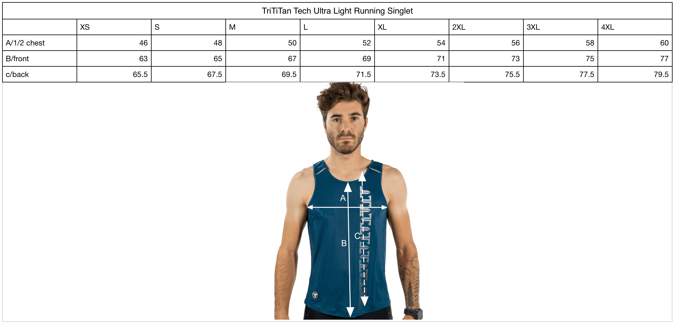 TriTiTan Tech Ultra Light Running Singlet - Afbeelding 6