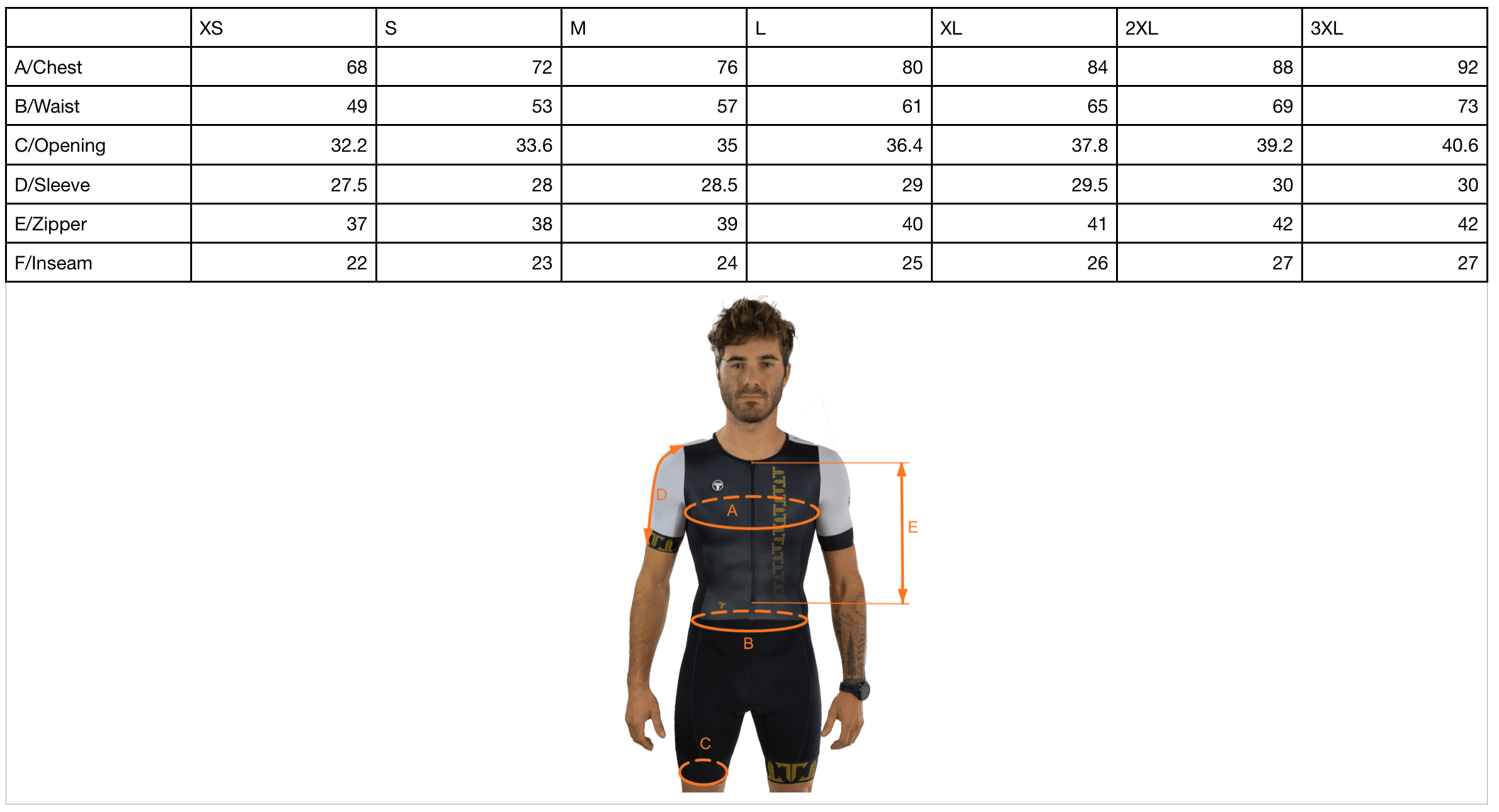 TriTiTan Elite Titanium Gold Trisuit with short sleeves (unisex) - Afbeelding 9