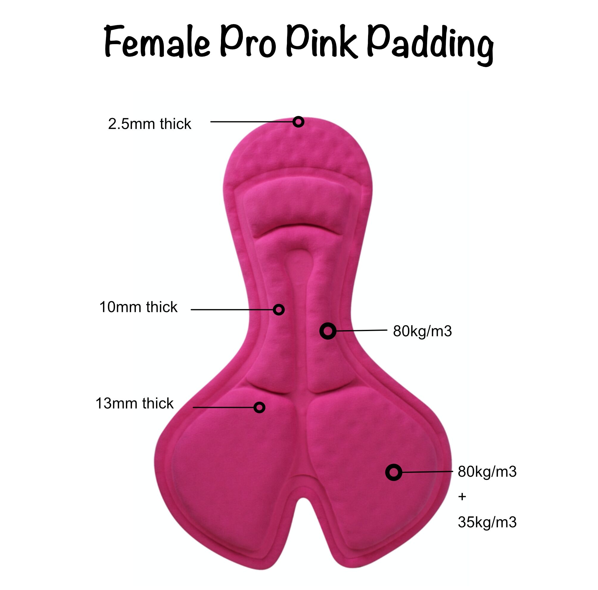 TriTiTan cycling shorts with reflective powerband and one side pocket female - Afbeelding 5