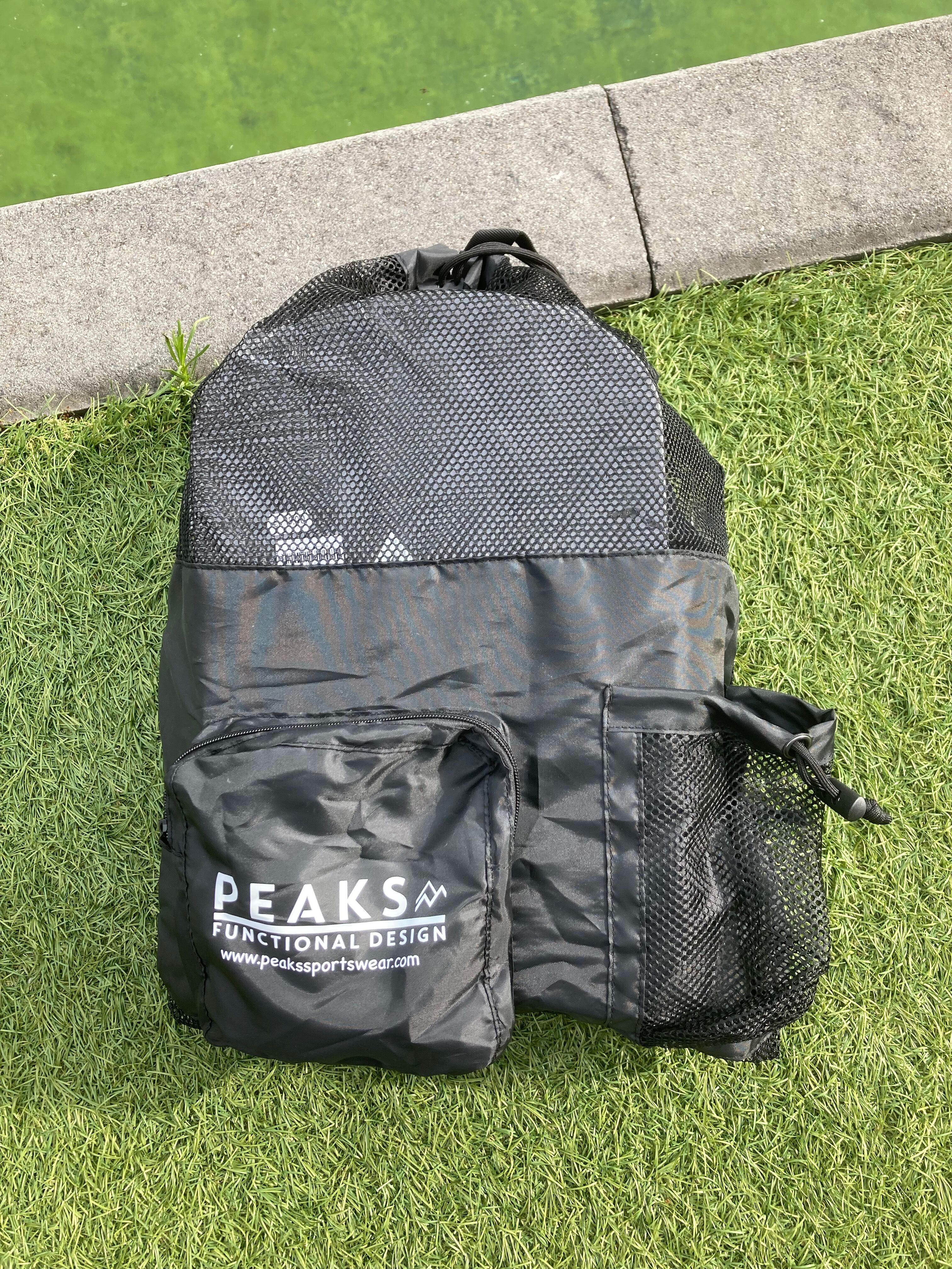 PEAKS swimmers mesh back pack