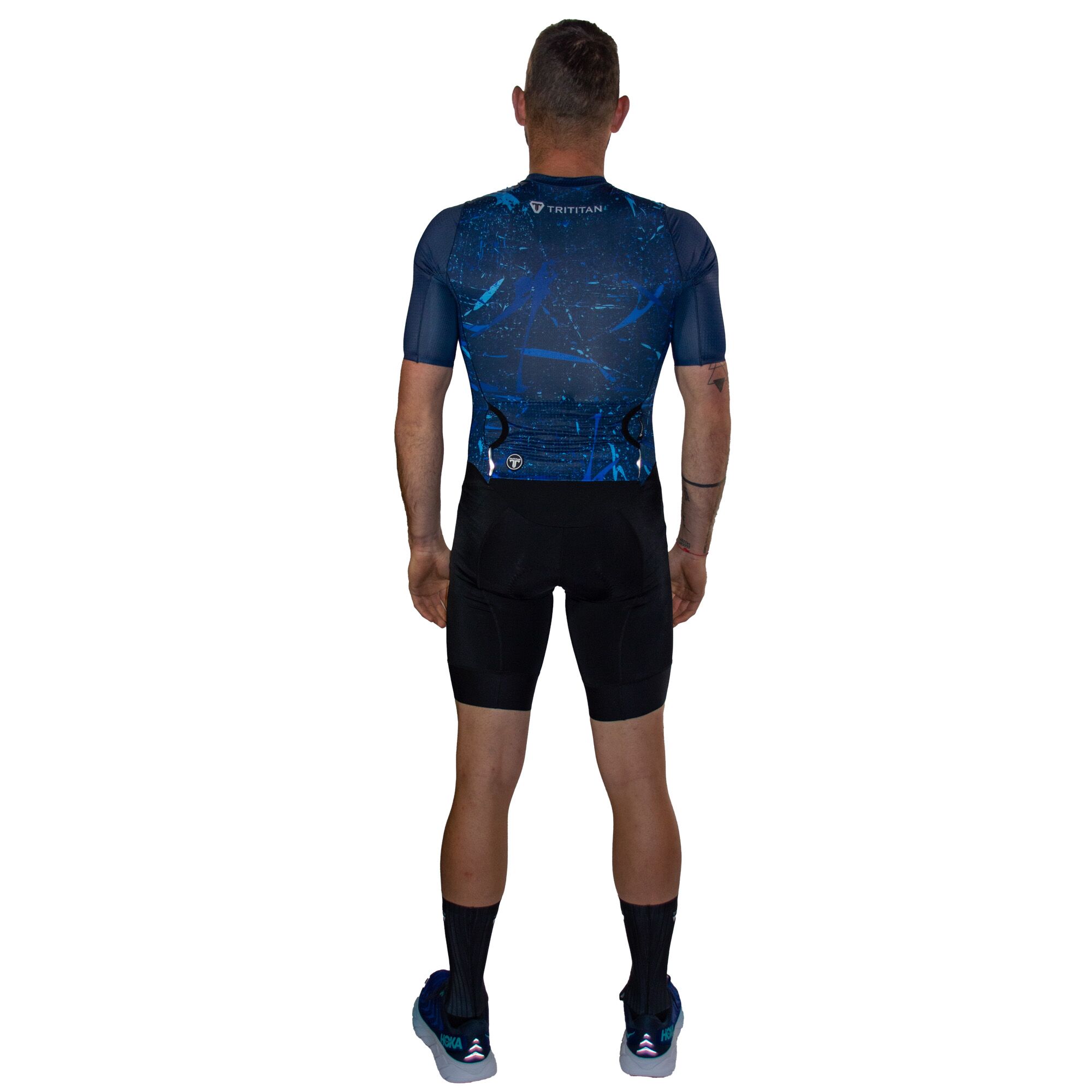 TriTiTan Elite+ trisuit Blue Paint Splash (unisex) - Afbeelding 5