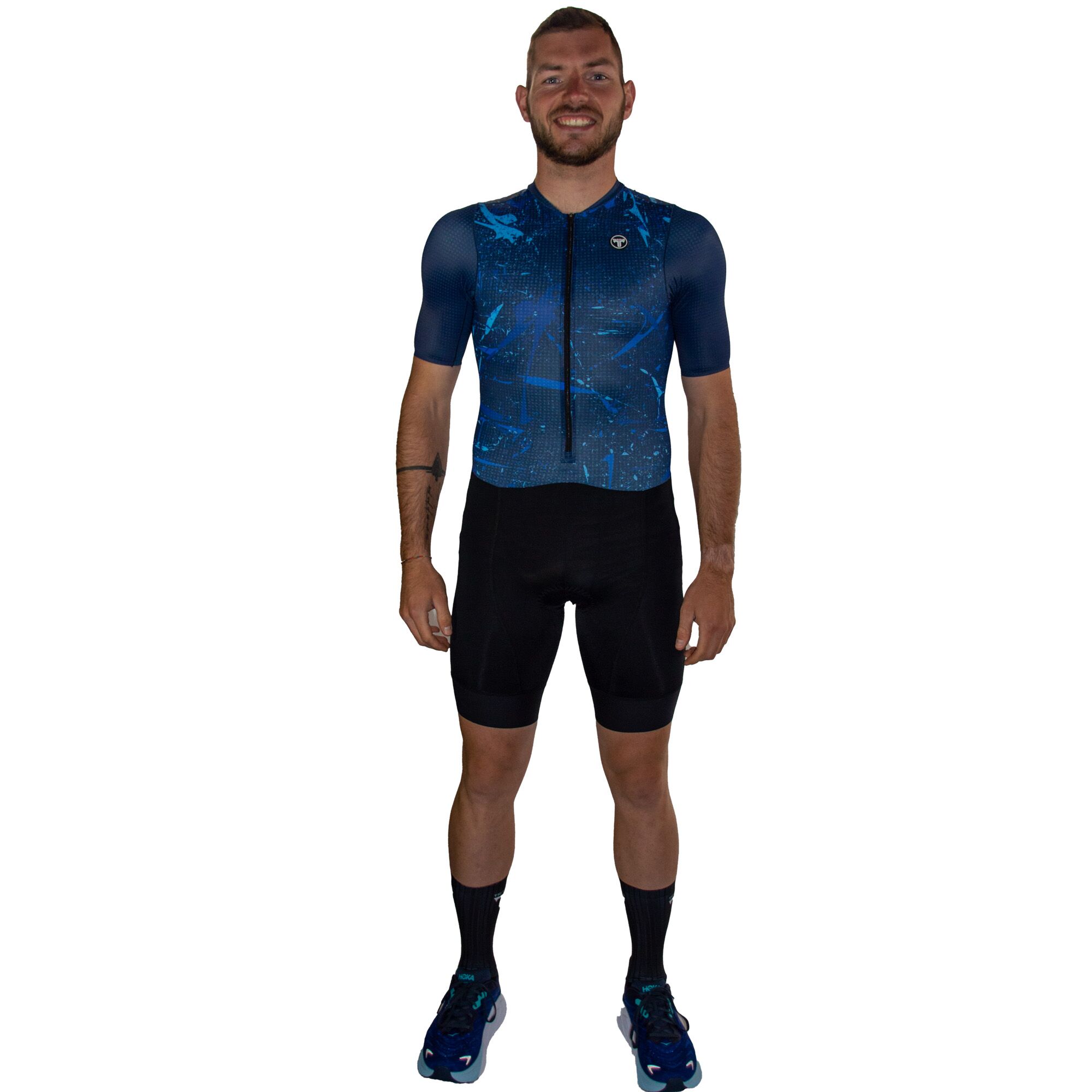 TriTiTan Elite+ trisuit Blue Paint Splash (unisex) - Afbeelding 3