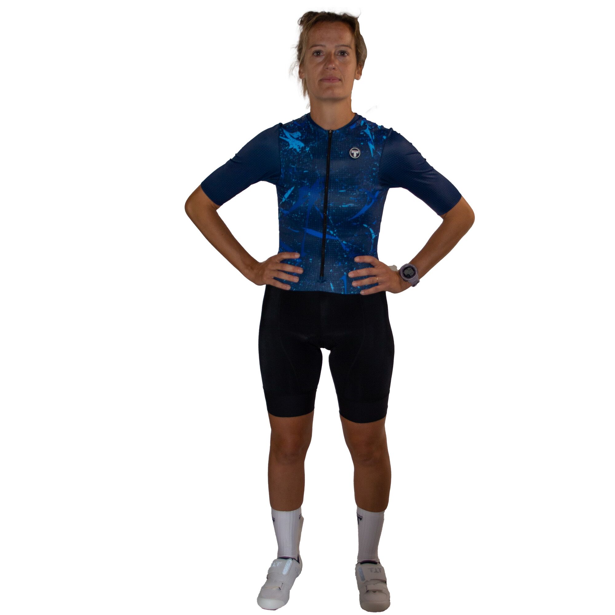TriTiTan Elite+ trisuit Blue Paint Splash (unisex) - Afbeelding 2