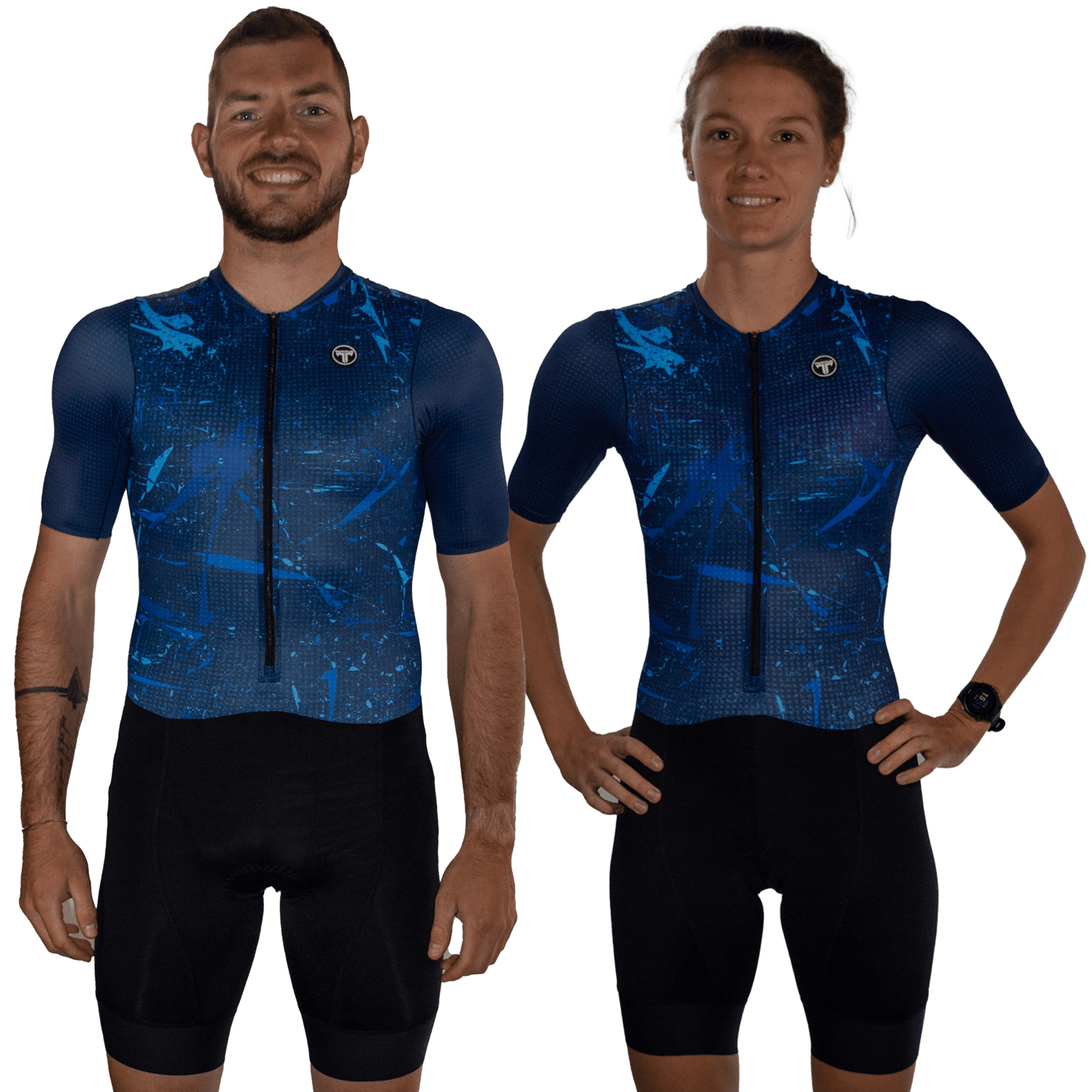 TriTiTan Elite+ trisuit Blue Paint Splash (unisex)