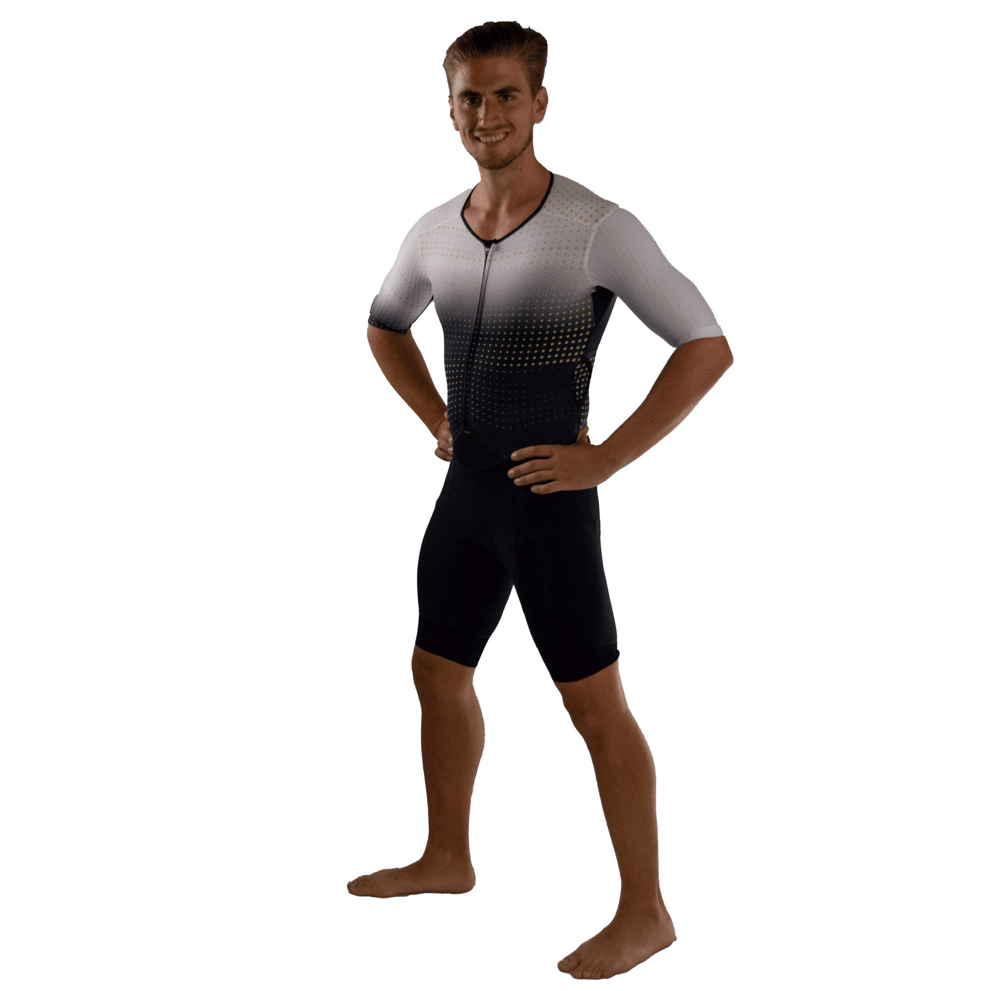 TriTiTan Graphite Triathlon Speedsuit golden dots