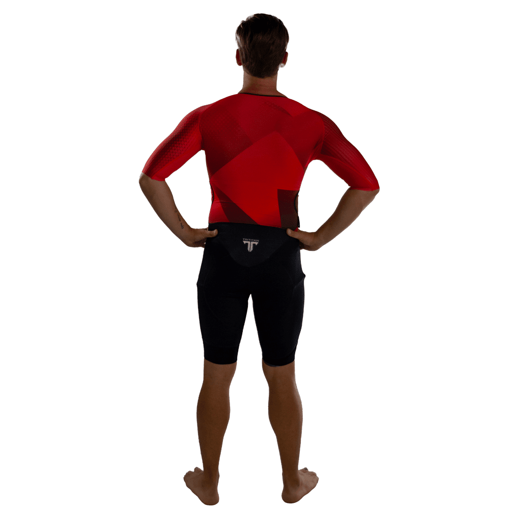 TriTiTan Pro Triathlon Speedsuit RED - Afbeelding 3