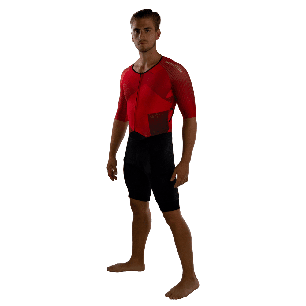 TriTiTan Pro Triathlon Speedsuit RED - Afbeelding 2