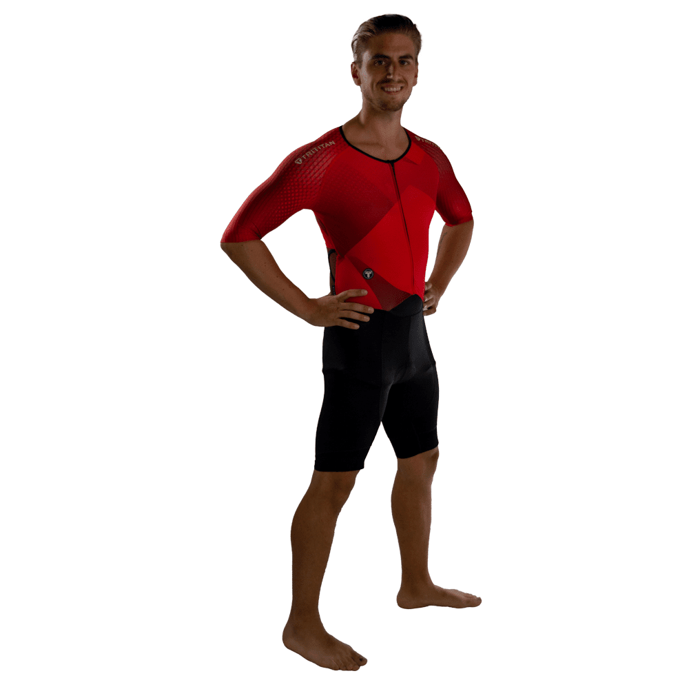 TriTiTan Pro Triathlon Speedsuit RED - Afbeelding 4