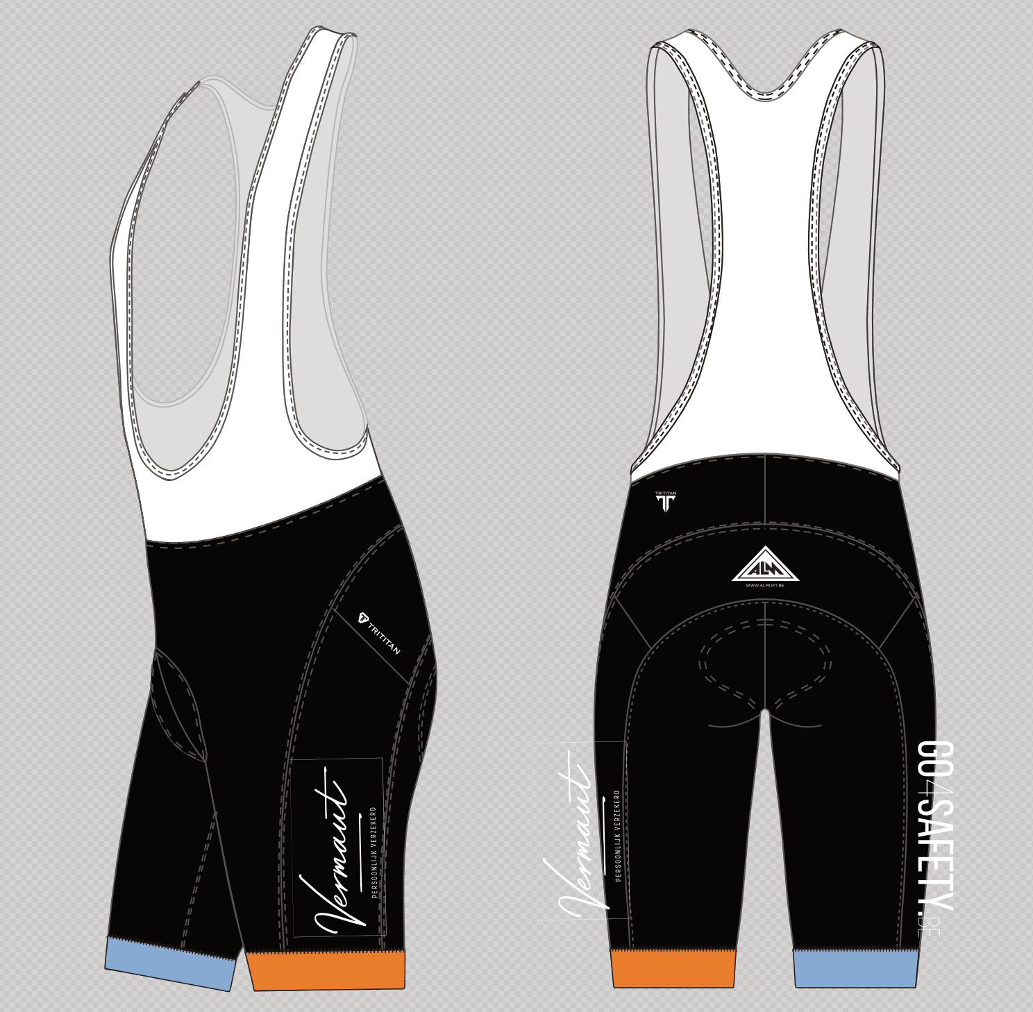 8 TrapdivasEliteCyclingBibshortWithPowerbandFemale